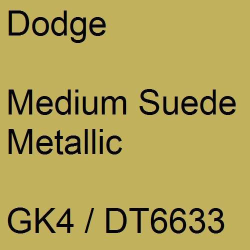 Dodge, Medium Suede Metallic, GK4 / DT6633.